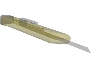 Knife Utility 3D Model preview