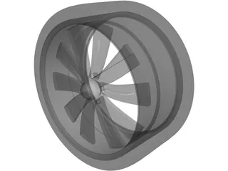 Rim Boyd Coddington Turbine 3D Model preview
