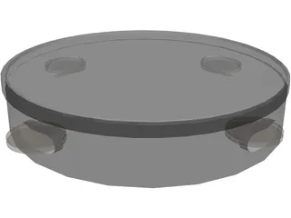 Tamborine 3D Model preview