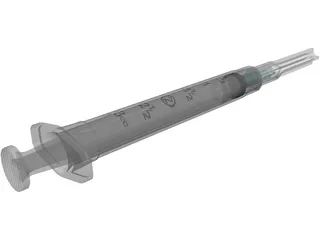Syringe 3D Model preview