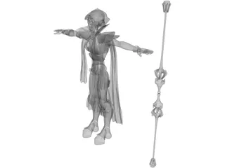 Female Character 3D Model preview