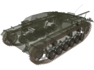 Sturmgeschuetz III 3D Model preview
