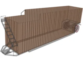 Frac Tank 3D Model preview