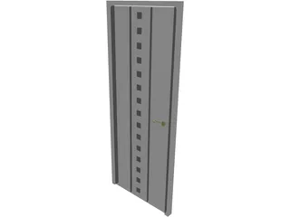 Door Decorative Center Panel 3D Model preview