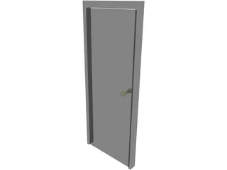 Door Single 3D Model preview