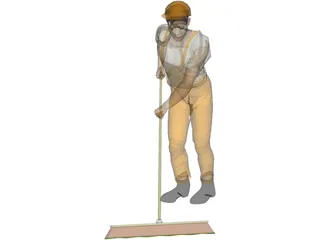 Streetworker 3D Model preview