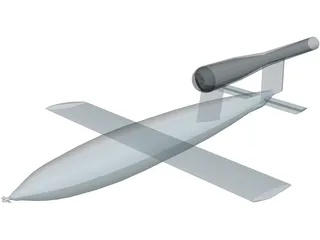 V-1 Buzz Bomb 3D Model preview