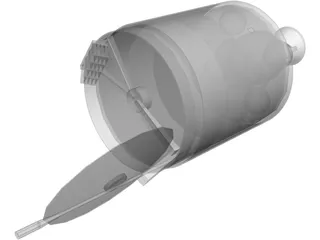 Hughes 376 Communications Satellite 3D Model preview