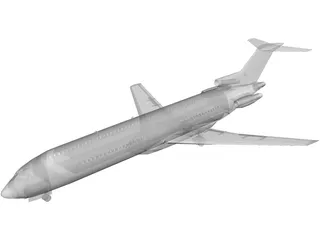 Boeing 727 3D Model preview