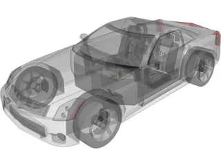 Cadillac XLR (2004) 3D Model preview