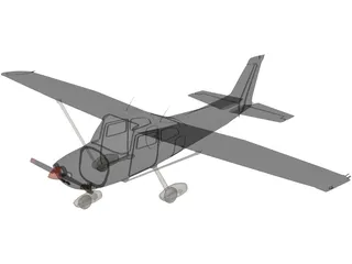 Cessna 172 3D Model preview