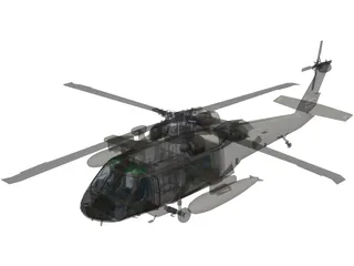 Sikorsky UH-60 Black Hawk 3D Model preview