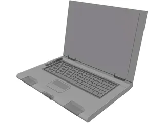 Notebook 3D Model preview