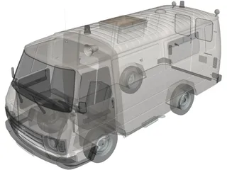 Peugeot J9 3D Model preview