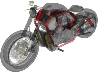 Harley-Davidson Power Bobber 3D Model preview