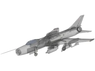 Sukhoi SU-7 3D Model preview