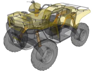 Suzuki Quad Cycle 3D Model preview