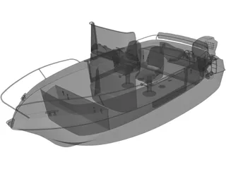 Mini-boat 3D Model preview