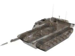 M1A Abrams Tank 3D Model preview