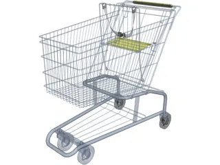 Shopping Cart 3D Model preview