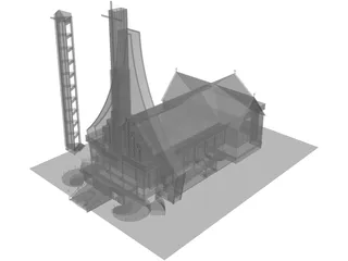 Church 3D Model preview