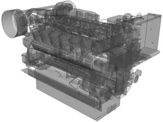 Engine Diesel 3D Model preview