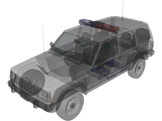Jeep Cherokee Police 3D Model preview
