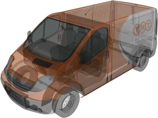 Opel Vivaro TNT 3D Model preview