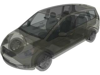 Ford Galaxy (2007) 3D Model preview