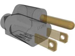 Power Plug 3D Model preview