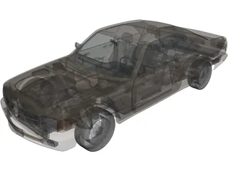 Mercedes-Benz 500 SEC (1984) 3D Model preview