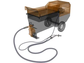 Turbosol Water Pump 3D Model preview