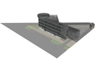 Cafe Complex 3D Model preview