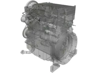 Deutz Turbo Diesel Engine (2011) 3D Model preview