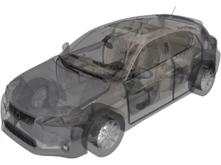 Lexus CT200h (2012) 3D Model preview