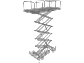 Scissor Lift 3D Model preview