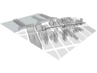 Chelsea Neighborhood NYC 3D Model preview