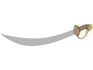 Pirate Sword 3D Model preview