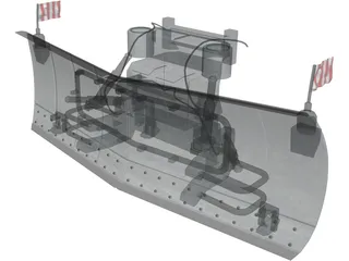 Snow Plow 3D Model preview