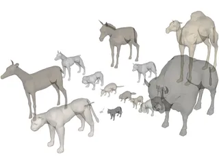Animals Collection 3D Model preview