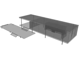 House Fransworth 3D Model preview