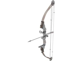 Hunting Bow 3D Model preview