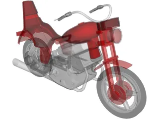 Motorcycle 3D Model preview
