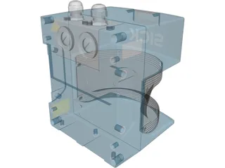 SICK Sensor 3D Model preview