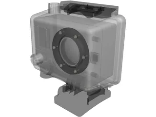 GoPro Hero Camera 3D Model preview