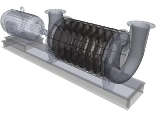 HSI Centrifugal Blower 3D Model preview