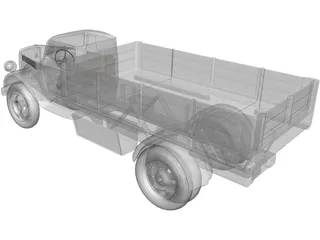 Opel Blitz 3D Model preview