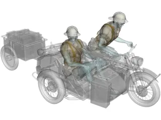 BMW R75 3D Model preview