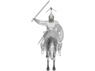 Celtic Noble Cavalry 3D Model preview