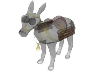Donkey 3D Model preview